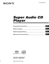 Sony SCD-XE597 Manual de usuario
