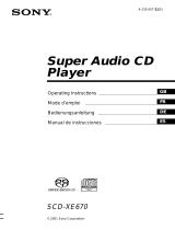 Sony SCD-XE670 El manual del propietario