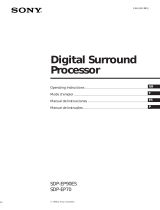 Sony SDP-EP70 Manual de usuario
