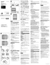 Sony SEL E 18-200mm f3.5-6.3 OSS LE Noir Manual de usuario