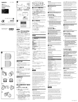 Sony SEL55F18Z Manual de usuario