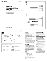 Sony CDX-RW300 Manual de usuario