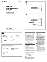 Sony CDX-SW200 Manual de usuario