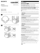 Sony MDRZX300RED Manual de usuario