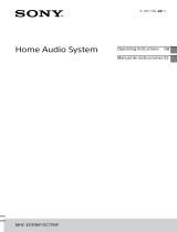 Sony MHC-EC719IP Manual de usuario
