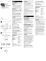 Sony MDR-PQ6/GRN Manual de usuario