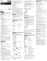 Sony VGPWMS10W Manual de usuario