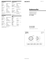 Sony XS-LD125P5 Manual de usuario