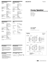 Sony XS-V1635M Manual de usuario