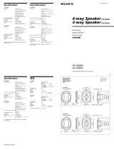 Sony XS-V6932 Manual de usuario