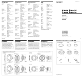 Sony XS-V1335X Manual de usuario
