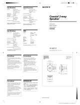 Sony XS-W5721 Manual de usuario