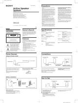 Sony SRS-A45 Manual de usuario