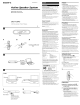 Sony SRS-T100PC Instrucciones de operación