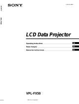 Sony LCD Dtat Projector Manual de usuario