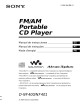 Sony WALKMAN D-NF400 Manual de usuario