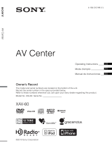 Sony XAV-60 - 6.1 Inch Avc Instrucciones de operación