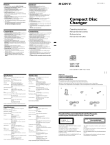 Sony CDX-601 Manual de usuario