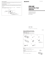 Sony XR-1750 Manual de usuario