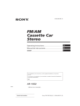 Sony XR-1950 Manual de usuario
