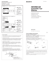 Sony XR-C223 Manual de usuario