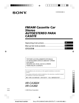 Sony XR-CA360X Manual de usuario