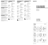 Sony XS-GT1325A Instrucciones de operación