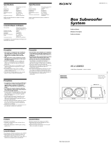 Sony XS-L120B5D Manual de usuario