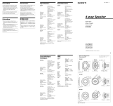 Sony XS-R1341 Manual de usuario