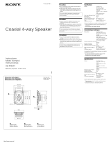 Sony XS-R4644 Guía del usuario