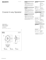 Sony XS-R5744 - Coaxial Speaker Instrucciones de operación
