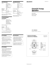 Sony XS-V4642A Manual de usuario