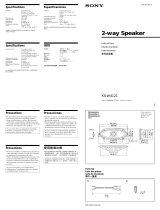 Sony XS-W4121 Guía del usuario