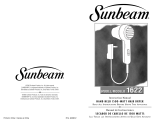 Sunbeam 1622 Manual de usuario