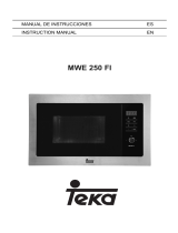 Teka Microwave MWE 250 FI Manual de usuario