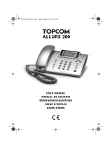 Topcom ALLURE 200 Manual de usuario