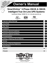 Tripp Lite SmartOnline SU30K3/3INT Manual de usuario
