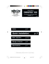 Tripp Lite OmniPro500 Manual de usuario
