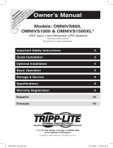 Tripp Lite OMNIVS800 Manual de usuario
