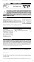 Tripp Lite PDU Power Strips Manual de usuario