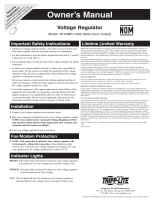Tripp Lite VR1208R Manual de usuario