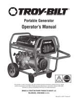 Troy-Bilt 6250 Watt Portable Generator Manual de usuario