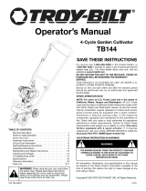 Troy-Bilt TB144 Manual de usuario