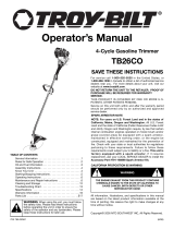 Troy-Bilt TB26CO Manual de usuario