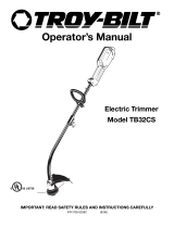 Troy-Bilt TB32CS Manual de usuario