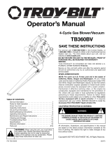 Troy-Bilt TB360BV Manual de usuario
