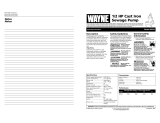 Wayne RPP50 Manual de usuario