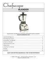 West Bend Blender Manual de usuario