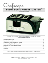 ChefScape 4-SLOT EGG & MUFFIN TOASTER Manual de usuario