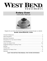 West Bend Rotisserie Oven Manual de usuario